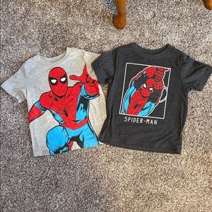Spiderman Kids T-Shirt Duo - Red, Blue, Gray, and Black